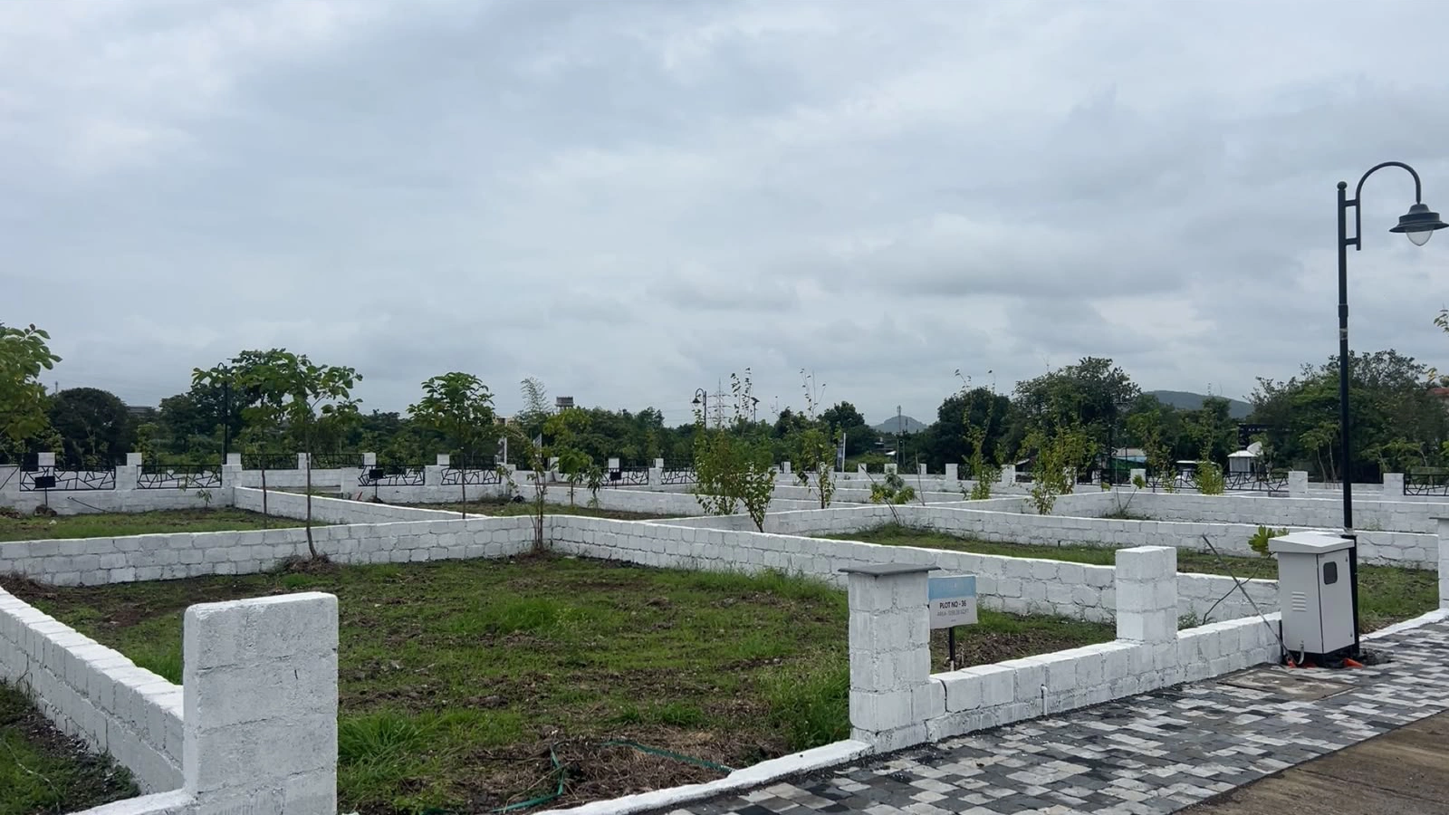 The Vana Estate — individual plot with boundary wall
